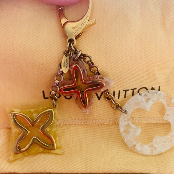 ♦️♦️LV Key Holder Bag Charm Iconic Monogram Flowers - Picture 1 of 5